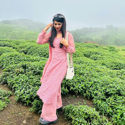 Rust Cotton Kurta with Pant