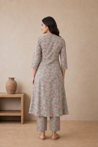 Mint Green Pure Cotton Kurta and Pants