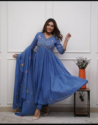 Pure Cotton Kurta and Pants with Dupatta