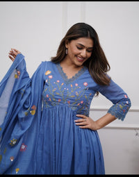 Pure Cotton Kurta and Pants with Dupatta